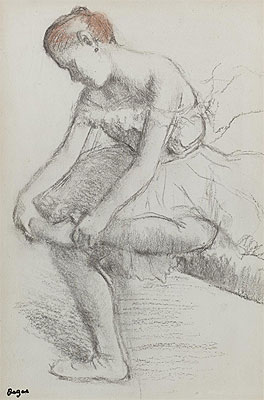 Seated Dancer, c.1896 | Degas | Giclée Paper Art Print