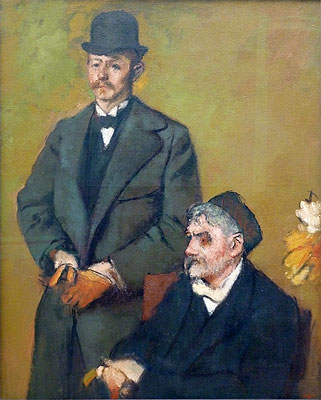 Degas | Henri Rouart with His Son Alexis, 1895 | Giclée Canvas Print