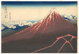Sturm unter dem Berg Fuji, 1830 | Hokusai