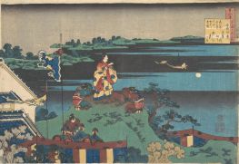 Gedicht von Abe no Nakamaro, 1760 | Hokusai