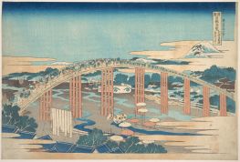 Yahagi-Brücke bei Okazaki auf der Tokaido, 1824 | Hokusai