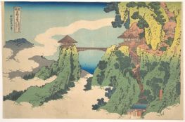 Die Hängende Wolkenbrücke am Berg Gyodo bei Ashikaga, 1760 | Hokusai
