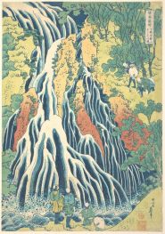 Kirifuri-Wasserfall am Kurokami-Berg in Shimotsuke, 1827 | Hokusai