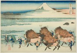Reisfelder bei Ono in der Provinz Suruga, 1831 | Hokusai