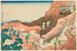 Gruppen von Bergsteigern, 1831 | Hokusai