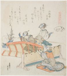Bambusjalousien herstellen, 1824 | Hokusai