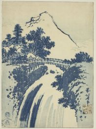 Landschaft mit Wasserfall, 1831 | Hokusai