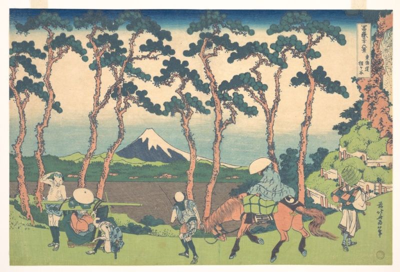 Hodogaya am Tokaido, 1830 | Hokusai | Giclée Papier-Kunstdruck