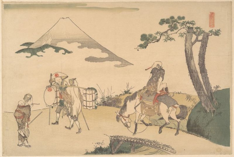 Fuji Toho | Der Gipfel des Berges Fuji, 1790 | Hokusai | Giclée Papier-Kunstdruck