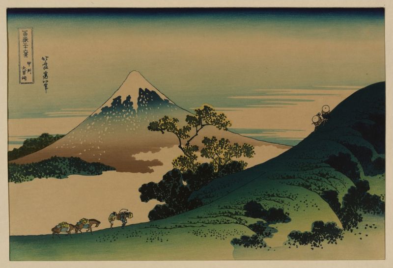 Koshu Inume-Toge, 1835 | Hokusai | Giclée Papier-Kunstdruck