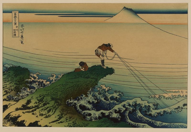 Koshu Kajikazawa, 1830 | Hokusai | Giclée Papier-Kunstdruck