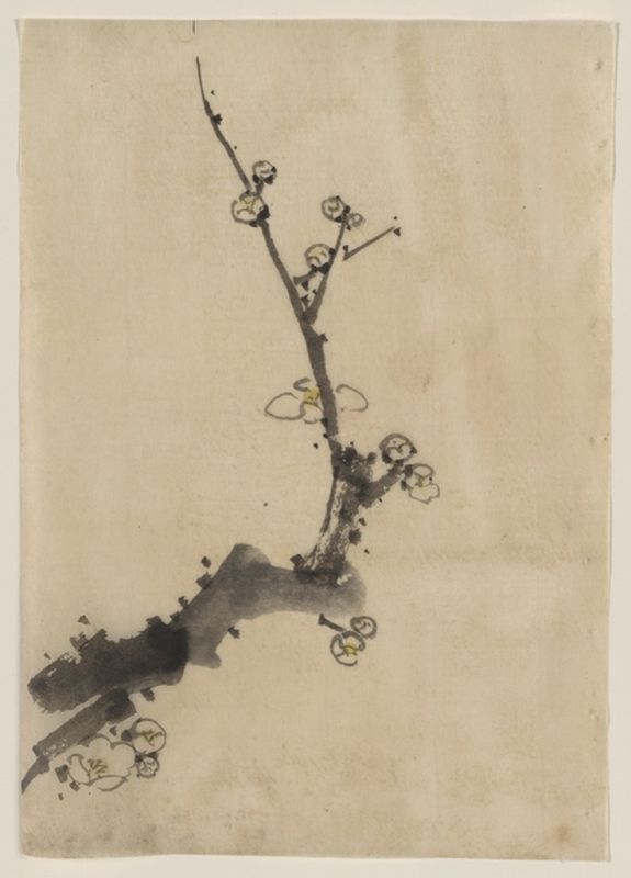 Fruchtbaumzweig mit Blüten, n.d | Hokusai | Giclée Papier-Kunstdruck