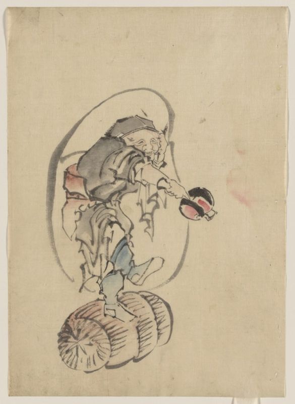 Hokusai. Zeichnung, n.d | Hokusai | Giclée Papier-Kunstdruck