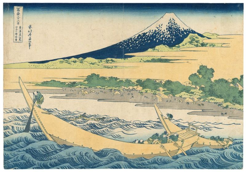 Tago-Strand bei Ejiri am Tokaido, n.d | Hokusai | Giclée Papier-Kunstdruck