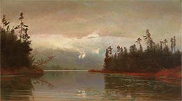 A North Woods Lake, 1867 von Homer Dodge Martin | Leinwand Kunstdruck