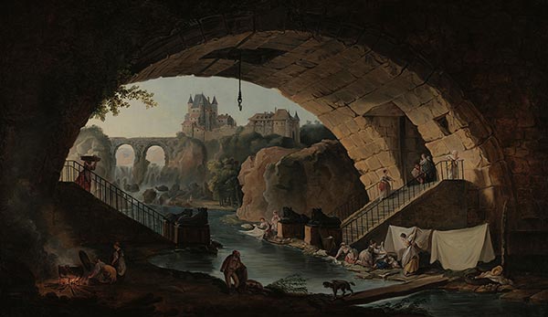 View of Bridge of Sphinx, 1767 | Hubert Robert | Giclée Canvas Print
