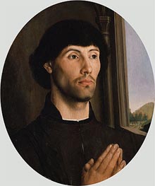 Portrait of a Man, c.1475 von Hugo van der Goes | Leinwand Kunstdruck