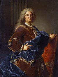 Portrait of the Marquis Jean-Octave de Villars, 1715 by Hyacinthe Rigaud | Art Print