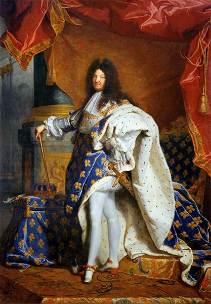 Porträt von Louis XIV von Frankreich, c.1701/02 | Hyacinthe Rigaud | Giclée Leinwand Kunstdruck
