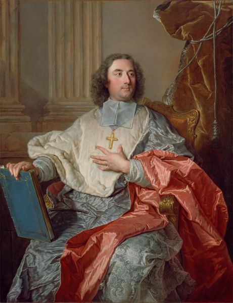 Hyacinthe Rigaud | Charles de Saint-Albin, Erzbischof von Cambrai, 1723 | Giclée Leinwand Kunstdruck