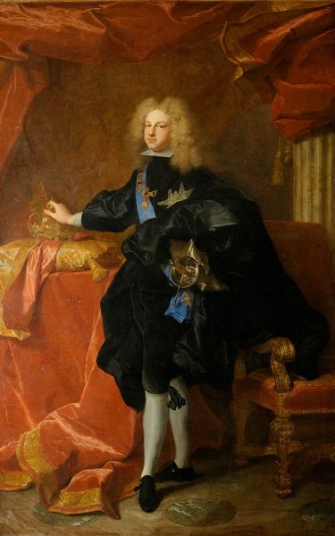 Philipp V., König von Spanien, 1701 | Hyacinthe Rigaud | Giclée Leinwand Kunstdruck