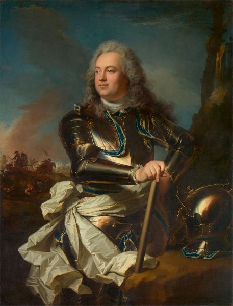 Porträt eines Offiziers, c.1710 | Hyacinthe Rigaud | Giclée Leinwand Kunstdruck