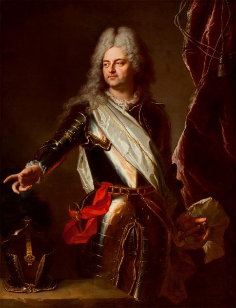 Charles-Auguste d'Allonville, Marquis de Louville, 1708 | Hyacinthe Rigaud | Giclée Leinwand Kunstdruck