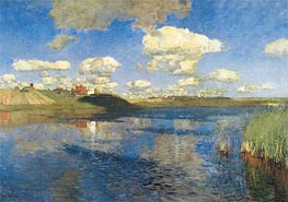 The Lake. Russia, 1895 von Isaac Levitan | Leinwand Kunstdruck