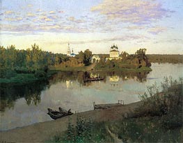 The Evening Bell Tolls | Isaac Levitan | Painting Reproduction