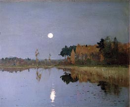 The Twilight Moon | Isaac Levitan | Painting Reproduction