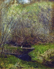 Spring in the Forest, 1882 von Isaac Levitan | Leinwand Kunstdruck