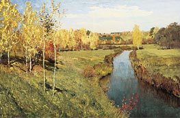 Golden Autumn | Isaac Levitan | Gemälde Reproduktion