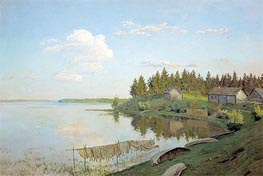 On Lake (The Tver Province), 1893 by Isaac Levitan | Canvas Print
