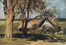 Small House with Willows, c.1880/85 von Isaac Levitan | Leinwand Kunstdruck