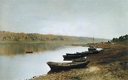 On Volga, c.1887/88 von Isaac Levitan | Leinwand Kunstdruck