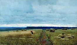 Isaac Levitan | Gloomy Day. Harvest, c.1880/90 | Giclée Canvas Print