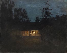 Isaac Levitan | At the Dacha at Dusk, 1890s | Giclée Canvas Print