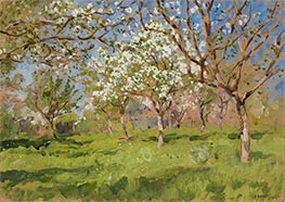 Isaac Levitan | Blooming Apple Trees | Giclée Paper Print