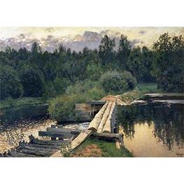 At the Shallow - Isaac Levitan