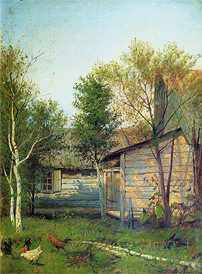 Sunny Day. Spring, 1877 | Isaac Levitan | Giclée Leinwand Kunstdruck