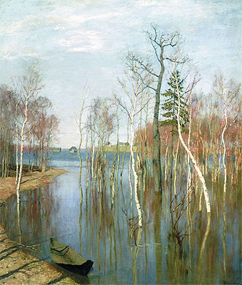 Spring, High Water, 1897 | Isaac Levitan | Giclée Leinwand Kunstdruck