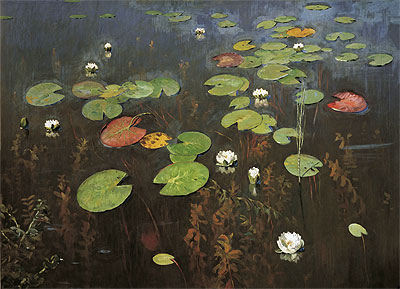 Water Lilies, 1895 | Isaac Levitan | Giclée Leinwand Kunstdruck