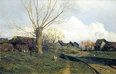 Savvinskaya Sloboda near Zvenigorod, 1884 | Isaac Levitan | Giclée Canvas Print