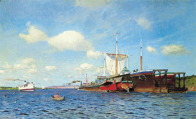 Frischer Wind auf der Wolga, 1895 | Isaac Levitan