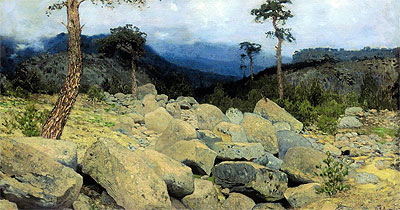 In der Krim-Berge, 1886 | Isaac Levitan | Giclée Leinwand Kunstdruck
