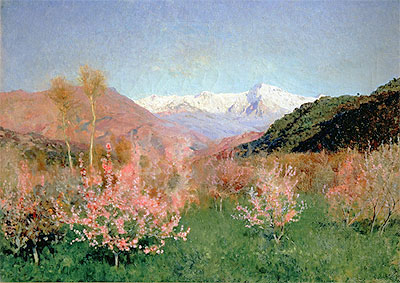 Spring in Italy, 1890 | Isaac Levitan | Giclée Leinwand Kunstdruck