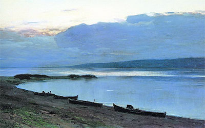 Evening on Volga, 1888 | Isaac Levitan | Giclée Canvas Print
