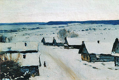 Village. Winter, c.1877/78 | Isaac Levitan | Giclée Leinwand Kunstdruck