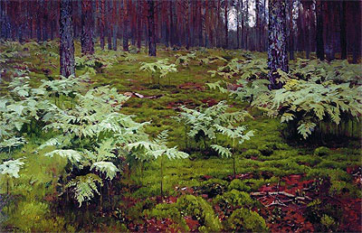 Fern in Wood, 1895 | Isaac Levitan | Giclée Canvas Print