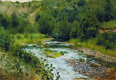 Isaac Levitan | Small River, 1888 | Giclée Canvas Print